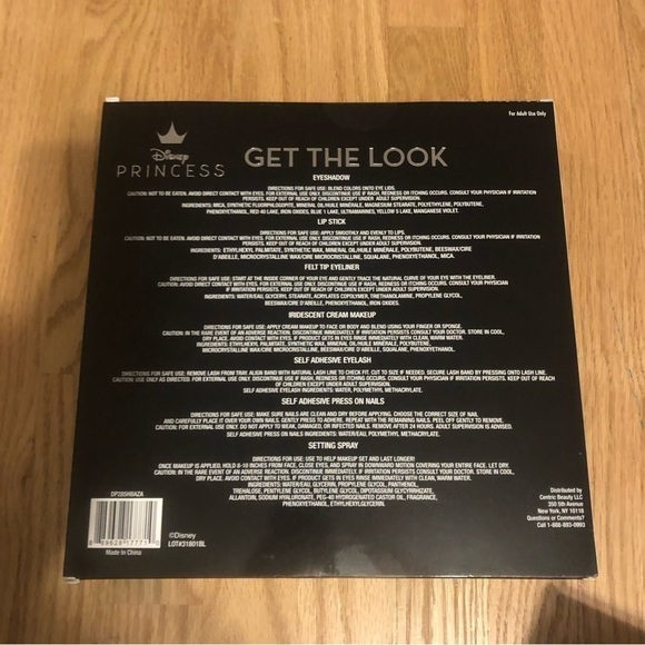 Disney Princess Ariel Cosmetic Kit Get the Look NEW Lashes Nails Little Mermaid - Picture 2 of 2